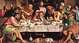 Jacopo Bassano Famous Paintings - The Last Supper